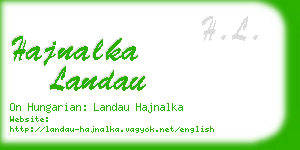 hajnalka landau business card